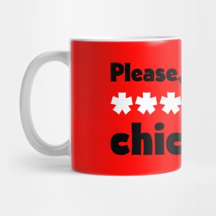 'Please, no more ******* chicanes!' Funny F1 Design Mug